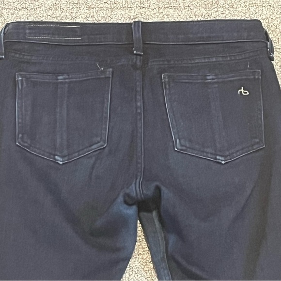 Rag & Bone Jeans Womens 27 Blue Capri Dark Wash Slim Straight Stretch Denim - Picture 9 of 10